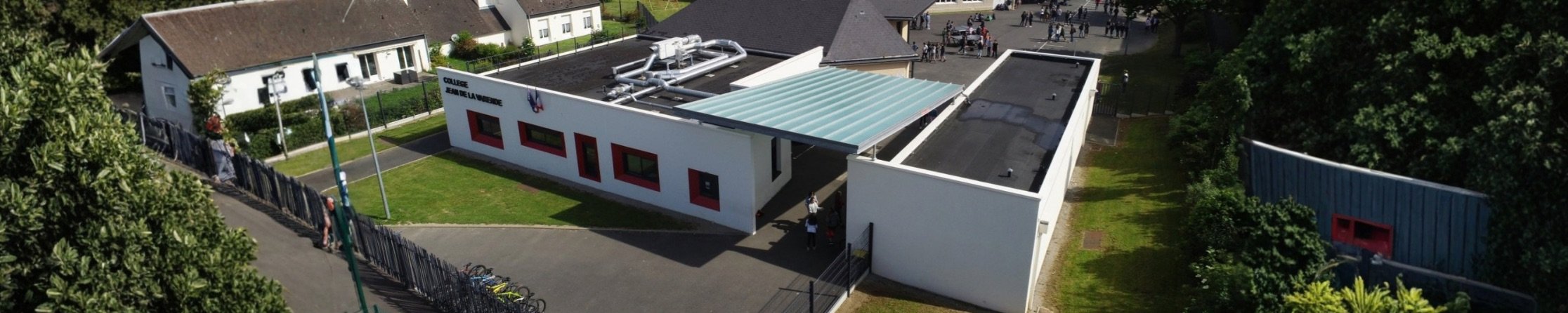 Photo aérienne du collège